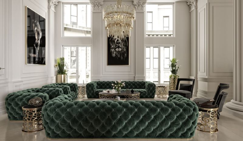 Mẫu nội thất phòng khách mang phong cách cổ điển do Lio Decor thiết kế và thi công